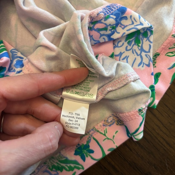 NWOT Lilly Pulitzer Sailynn Short Sleeve Romper Conch Shell Pink Rumor Has It - Picture 10 of 13